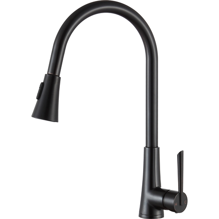 ANZZI Tulip Pull-Out Sprayer Kitchen Faucet in Oil Rubbed Bronze KF-AZ216ORB